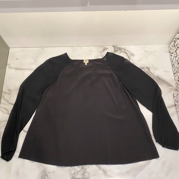 Wilfred black silk open back top - Picture 8 of 11